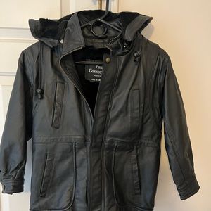NWOT Kids leather coat size L